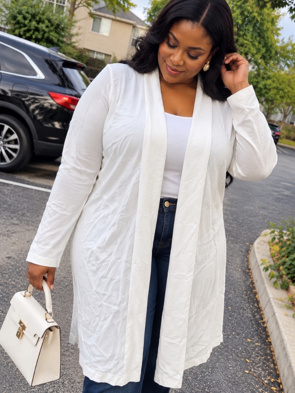 Ivory Grace Longline Cardigan